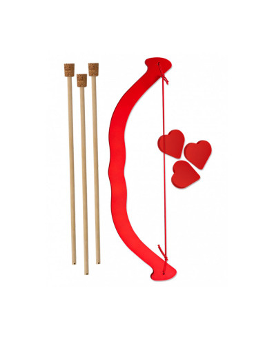 Arco de madera rojo para niños (45 cm.)