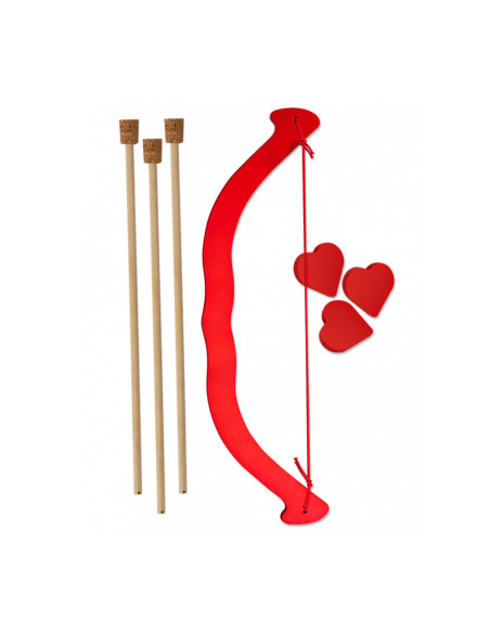 Arco de madera rojo para niños (45 cm.)