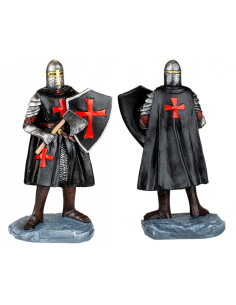 Miniature hospitalsridder med skjold og økse (8 cm.)