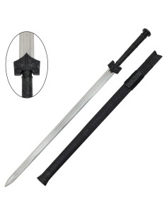 Espada china tradicional de la dinastía Han, negra (96,5...