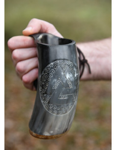 Viking Valknut Hornkrug Nr. 2 (550-850 ml.) 2