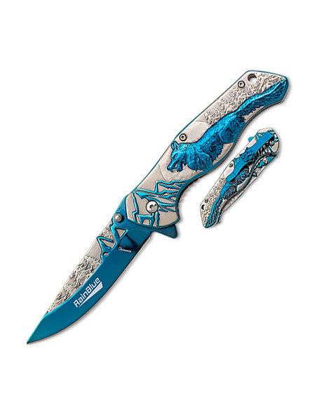 RainBlue tweekleurig wolfsmes (21 cm.)