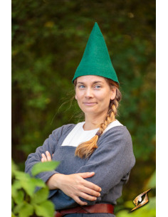 Gorro de Gnomo fantasía, lana verde