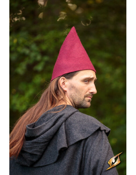Fantasy Gnome hat, rød uld