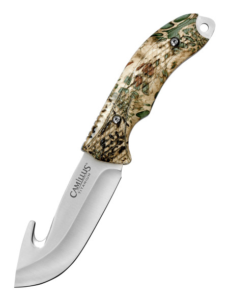 Cuchillo de caza desollador Camillus modelo VEIL, con funda
