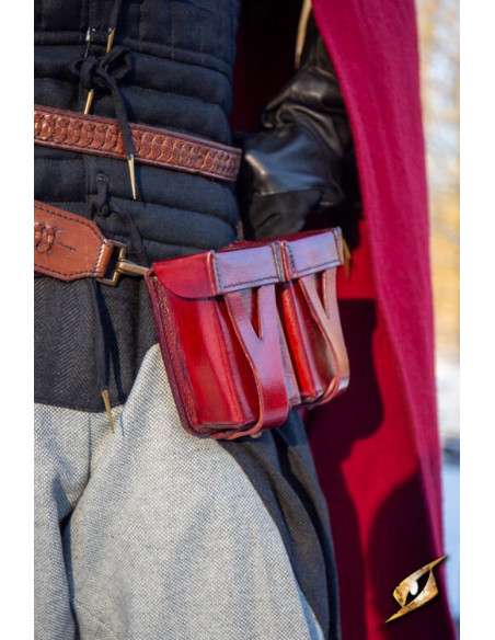 Mittelalterliche rote Gürteltasche...