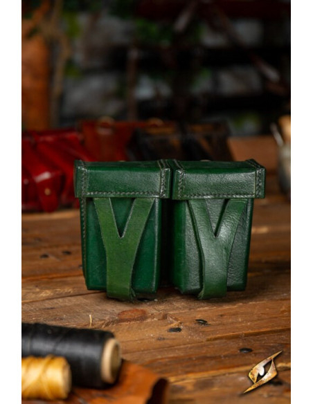 Mittelalterliche rote Gürteltasche...