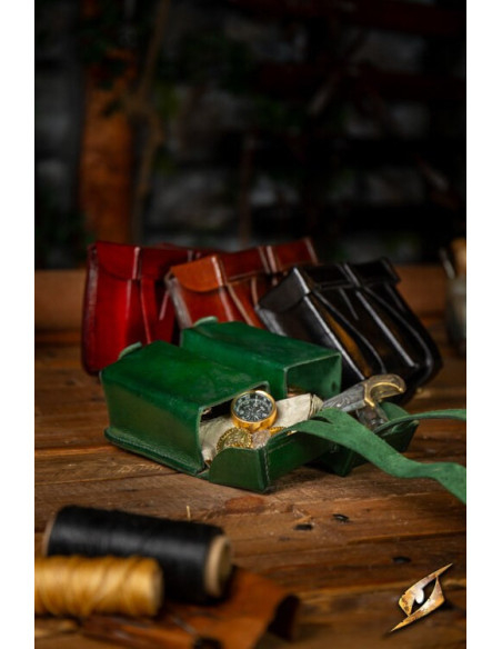 Mittelalterliche rote Gürteltasche...