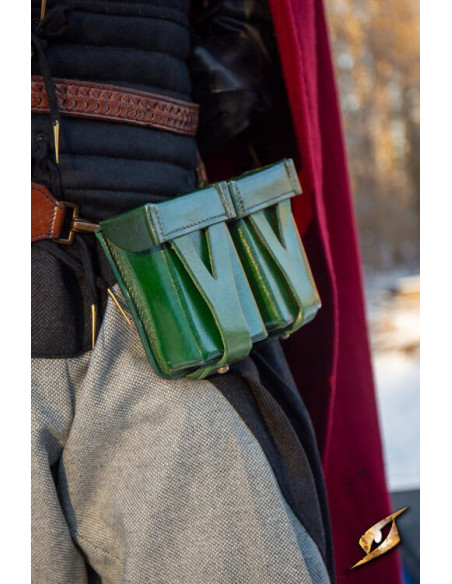 Mittelalterliche rote Gürteltasche...