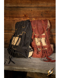Mochila medieval del Aventurero, gamuza
