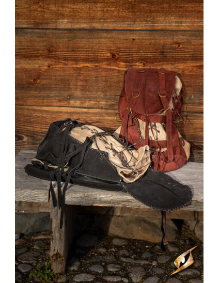Mochila medieval del Aventurero, gamuza