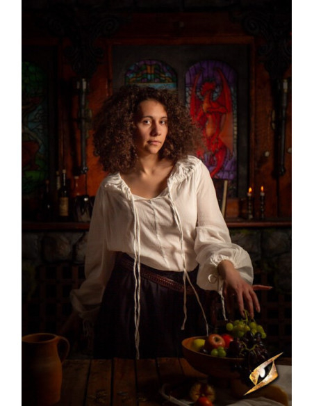 Camisa medieval modelo Crinkle, color... Camisa medieval modelo Crinkle, color...