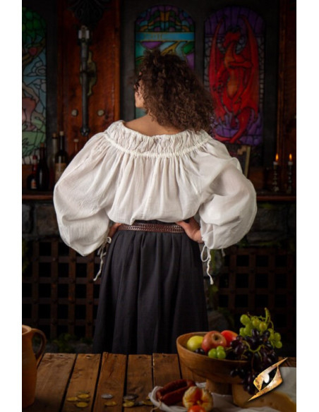 Camisa medieval modelo Crinkle, color... Camisa medieval modelo Crinkle, color...