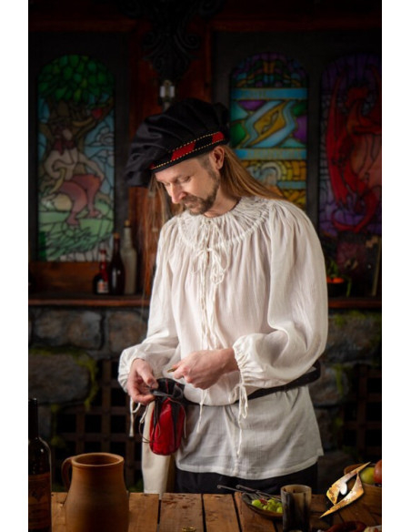 Camisa medieval modelo Crinkle, color... Camisa medieval modelo Crinkle, color...