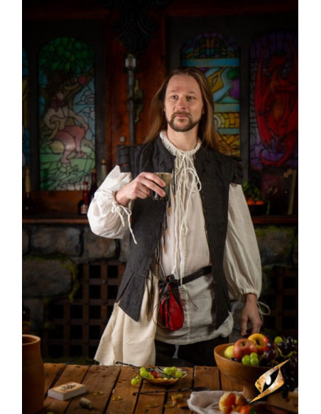 Camisa medieval modelo Crinkle, color... Camisa medieval modelo Crinkle, color...