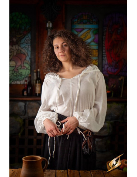 Camisa medieval modelo Crinkle, color... Camisa medieval modelo Crinkle, color...