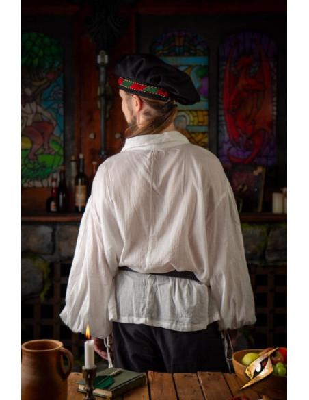 Crinkle hekwerk t-shirt, wit