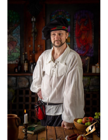 Crinkle hekwerk t-shirt, wit