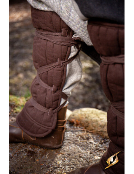 Middelalderlige polstrede greves, brune