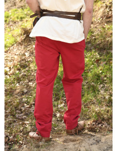 Pantalones medieval básicos modelo Hagen, rojo 2