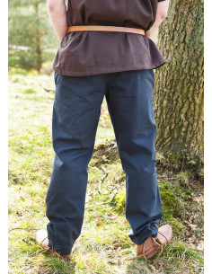 Pantalones medieval básicos modelo Hagen, azul 2