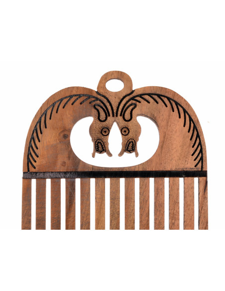 Telar vikingo de lizos con cabezas de... Telar vikingo de lizos con cabezas de...