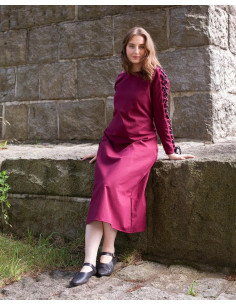 Middeleeuwse interieurtuniek model Sunna, bordeaux 2
