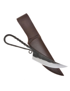 Großes Wikingermesser mit Scheide (22,5x3 cm.) 2