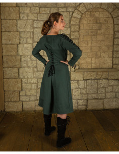 Túnica medieval interior modelo Sunna, verde 2