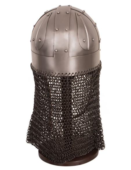 Spangen Wikingerhelm mit Kettenhemd,...