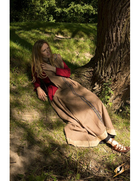 Ärmelloses keltisches Wollkleid