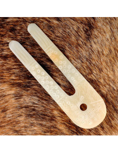 Wikingerlampe aus Knochen (10x3,5 cm.)