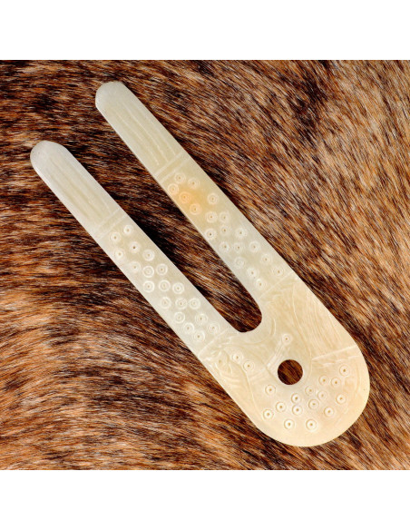 Vikingelampe lavet af ben (10x3,5 cm.)