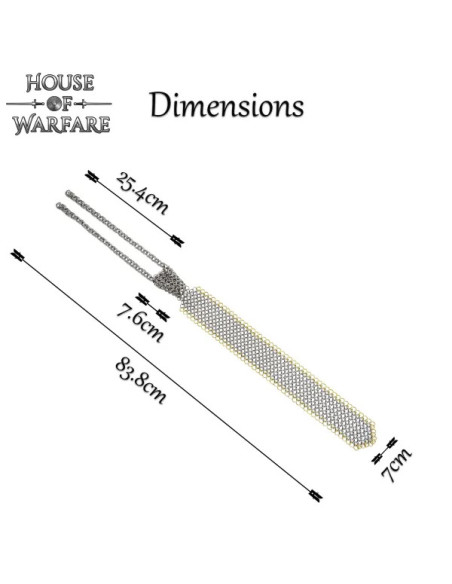 Corbata de cota de malla con anillas... Corbata de cota de malla con anillas...