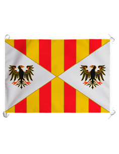 Middeleeuwse baniervlag Koninkrijk Sicilië (100x70 cm.)