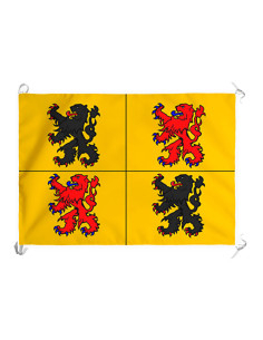 Middeleeuwse banier Henegouwen, provincie van het...