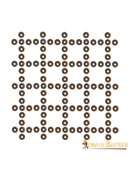 Set van 50 ringen van verouderd messing