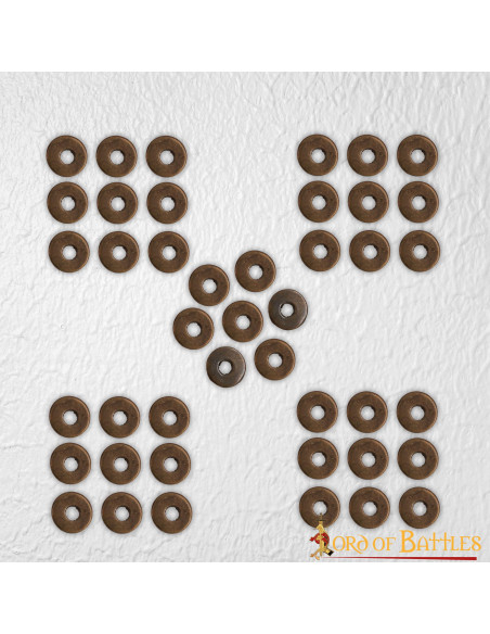 Set 50 arandelas latonadas envejecidas Set 50 arandelas latonadas envejecidas