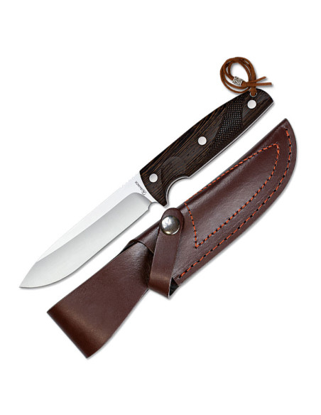 Albainox wengéhouten jachtmes (24 cm.)