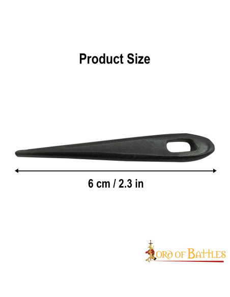 Set mit 5 Wikinger-Hornnadeln (6 cm).