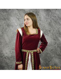Vestido medieval largo para mujer, modelo Reina 2