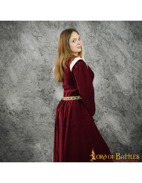 Vestido medieval largo para mujer,...