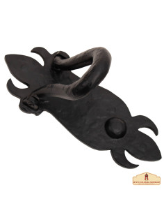 Aldaba medieval veneciana de hierro hecha a mano (19,8 cm.) 2