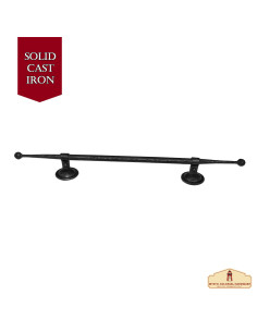 Groot handgesmeed ijzeren handvat (76,2 cm.) 2