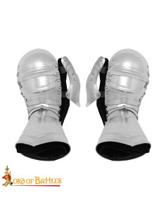 Mittelalterliche Stahlhandschuhe Modell Bivalvo (16 g.)