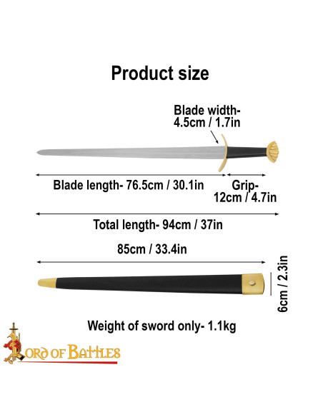 Espada vikinga decorativa cinco...