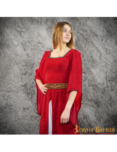 Courtesan Jimena middelalderkjole - rød 2