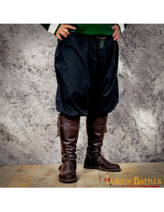 Mittelalterliche Hose Modell Almogavar, schwarz