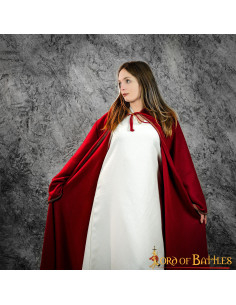 Langer Cape-Mantel für Damen, Ärmelmodell, rot 2