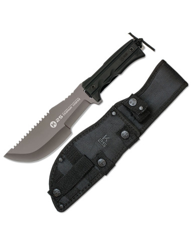 Cuchillo táctico marca K25 hoja mixta (32,9 cm.)